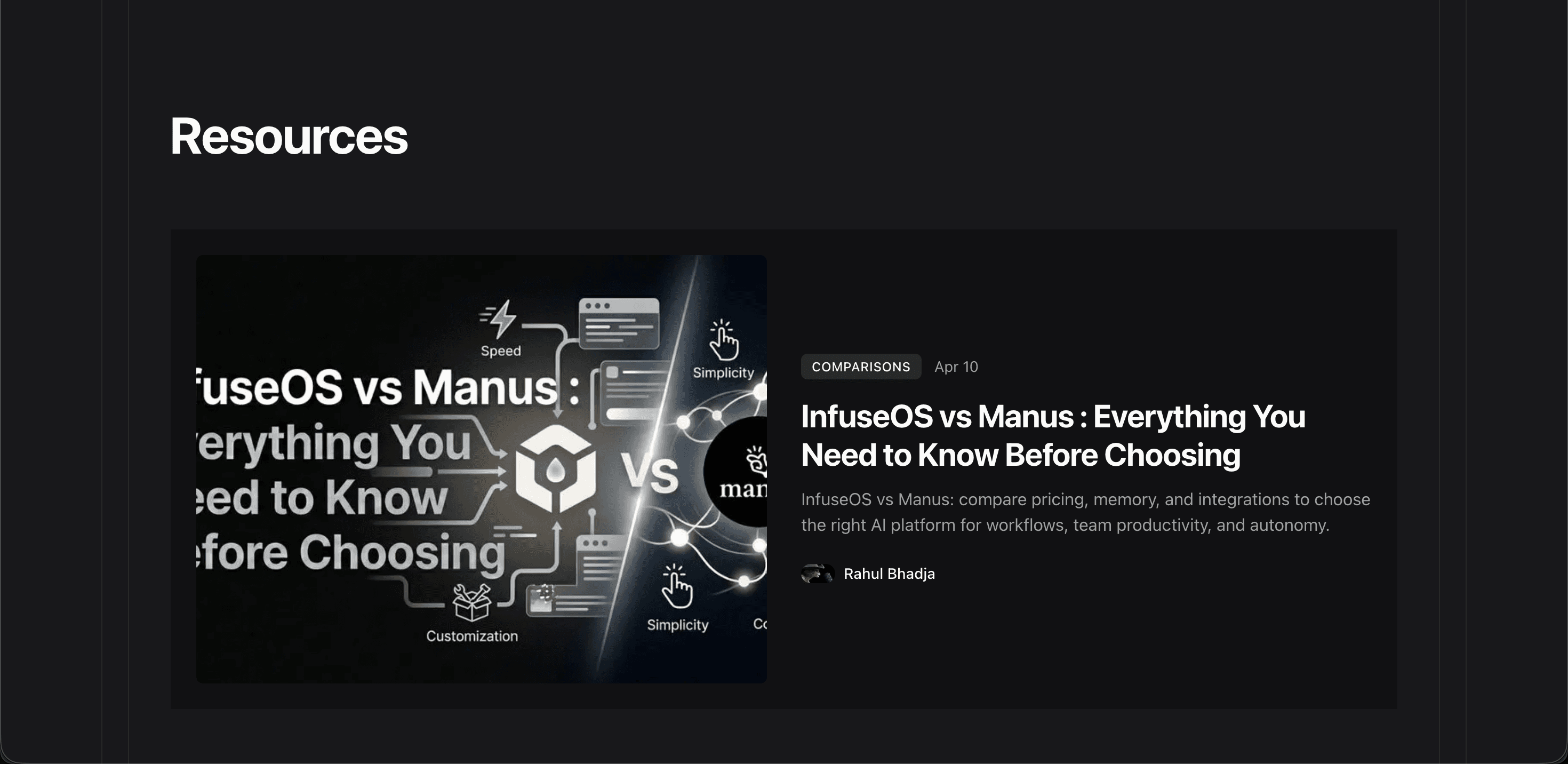 InfuseOS articles preview
