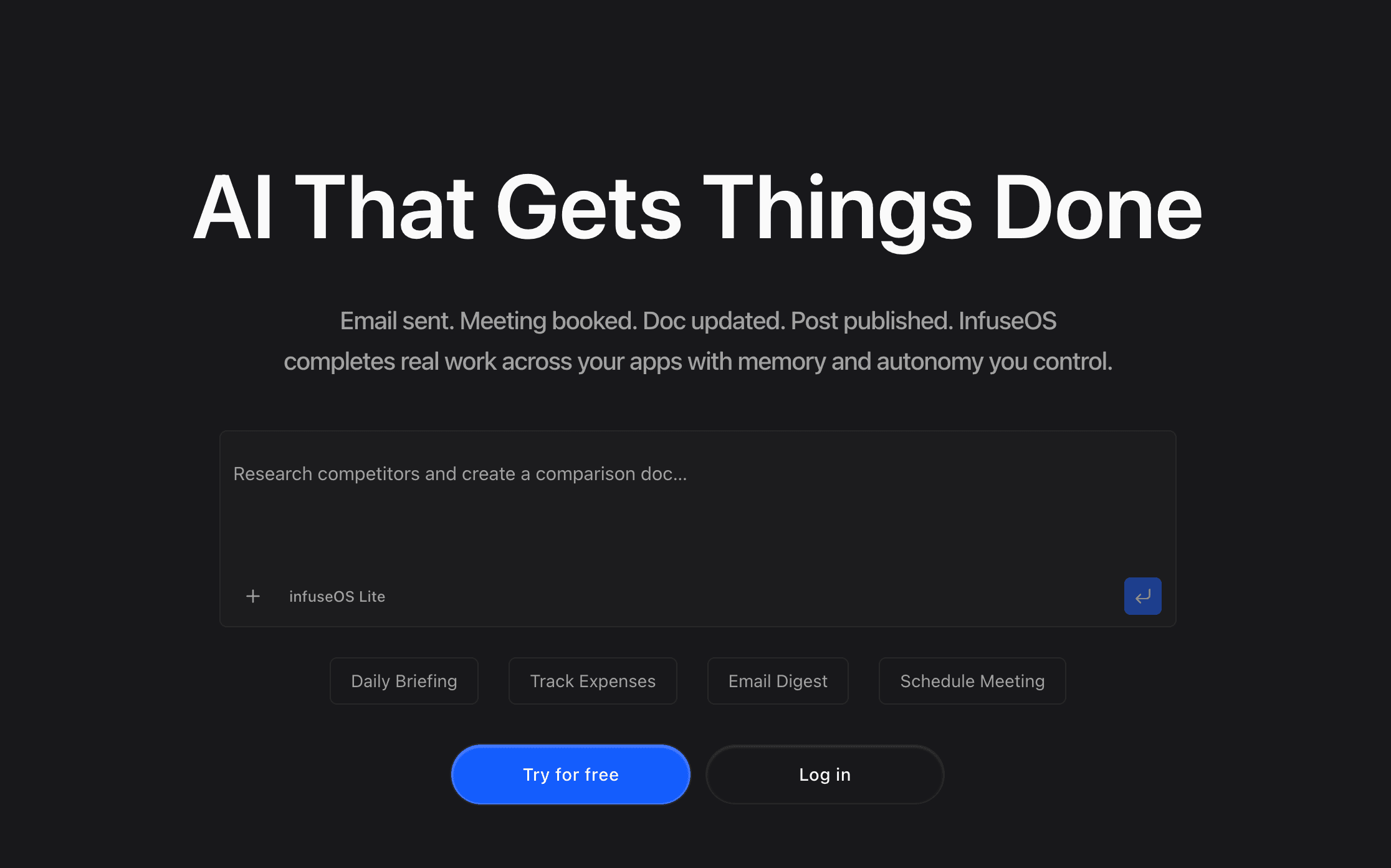 infuseOS Social Media Agent preview